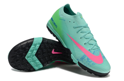 Unisex Nike Air Zoom Mercurial Vapor 16 Elite TF Artificial Turf Low-Tops Football Shoes - Jade/Pink/Blue