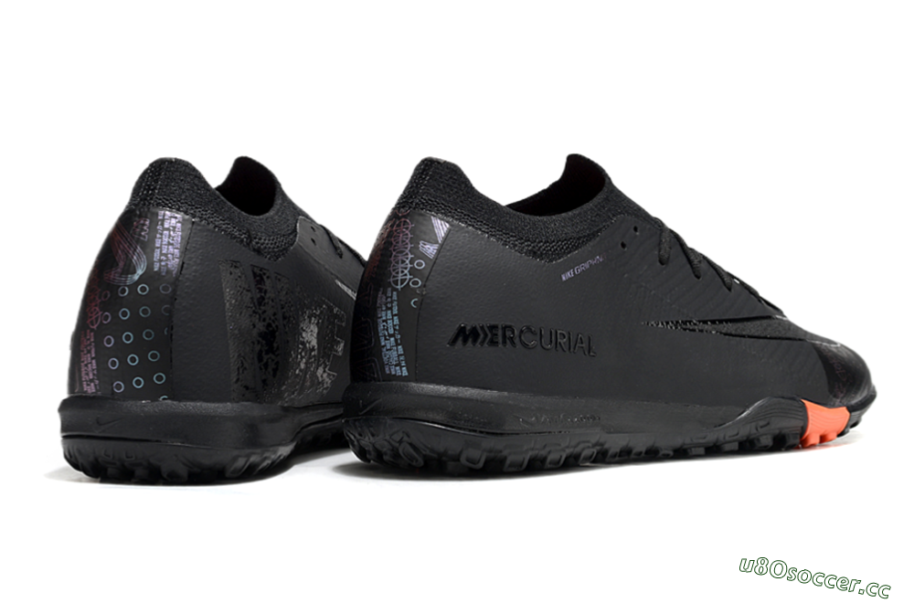 Unisex Nike Air Zoom Mercurial Vapor 16 Elite TF Artificial Turf Low-Tops Football Shoes - Black/Red 6