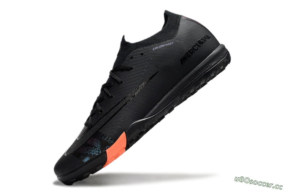 Unisex Nike Air Zoom Mercurial Vapor 16 Elite TF Artificial Turf Low-Tops Football Shoes - Black/Red 5