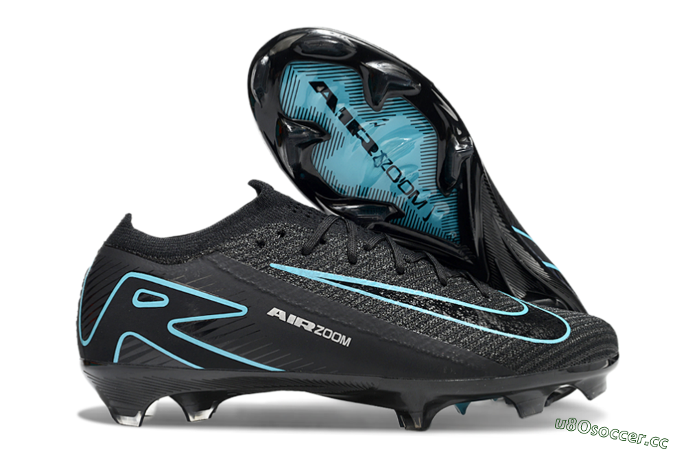 Unisex Nike Air Zoom Mercurial Vapor 16 Elite FG Firm Ground Low-Tops Football Boots - Black/Jade/White 2