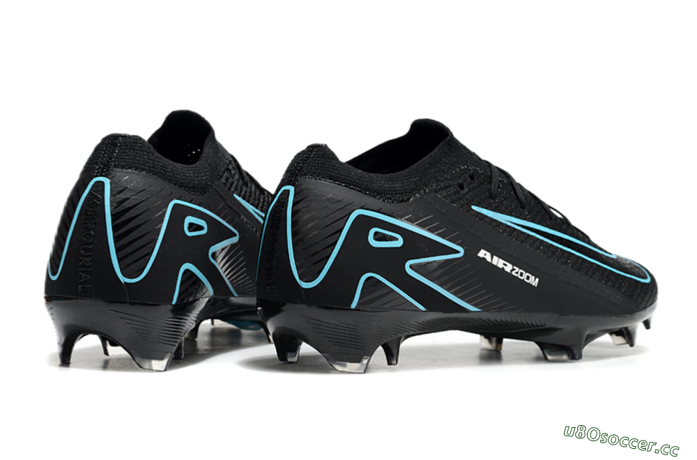 Unisex Nike Air Zoom Mercurial Vapor 16 Elite FG Firm Ground Low-Tops Football Boots - Black/Jade/White 6