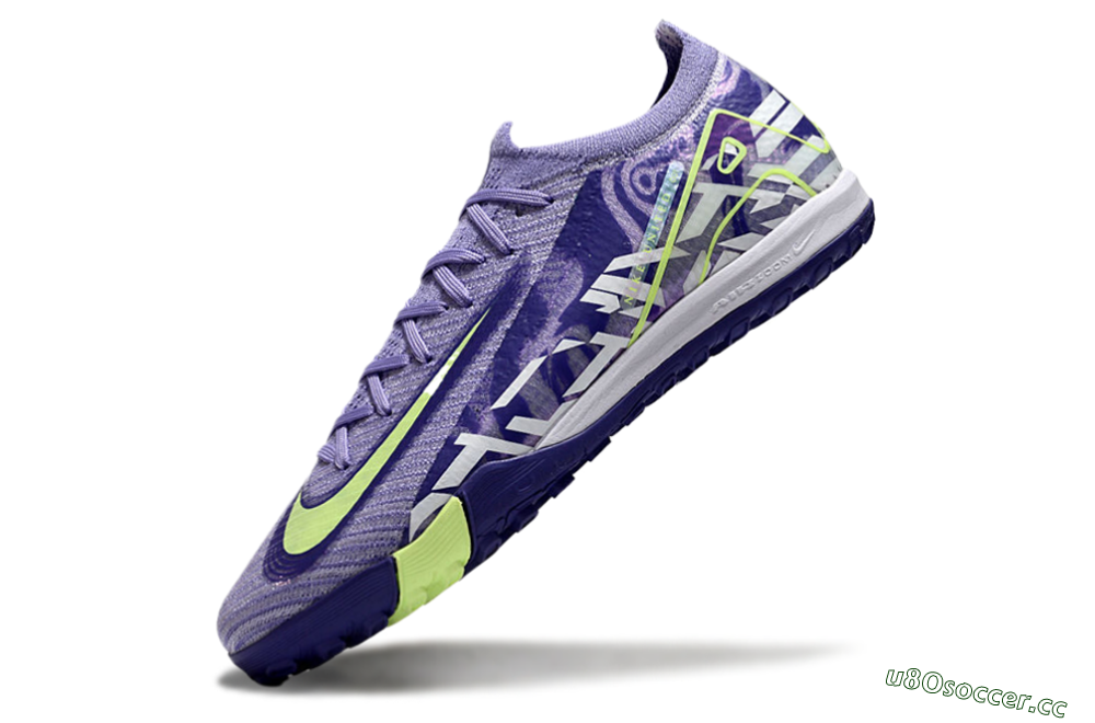 Unisex Nike Air Zoom Mercurial Vapor 16 Elite TF Artificial Turf Low-Tops Football Shoes - Purple/Yellow/White 6