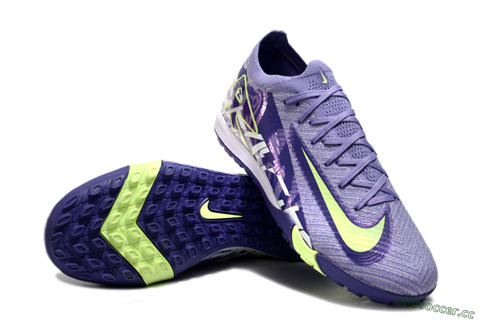 Unisex Nike Air Zoom Mercurial Vapor 16 Elite TF Artificial Turf Low-Tops Football Shoes - Purple/Yellow/White 4