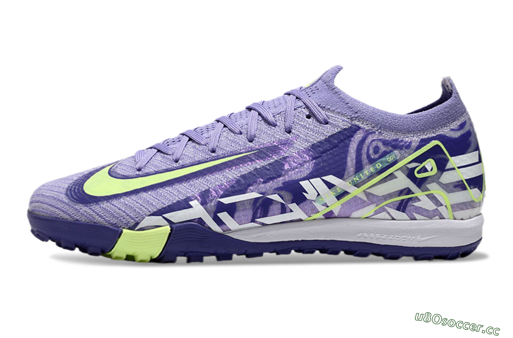 Unisex Nike Air Zoom Mercurial Vapor 16 Elite TF Artificial Turf Low-Tops Football Shoes - Purple/Yellow/White 0
