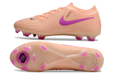 Men's Nike Phantom Luna Elite FG Firm Ground Low-Tops Football Boots - Pink/Black/Purple