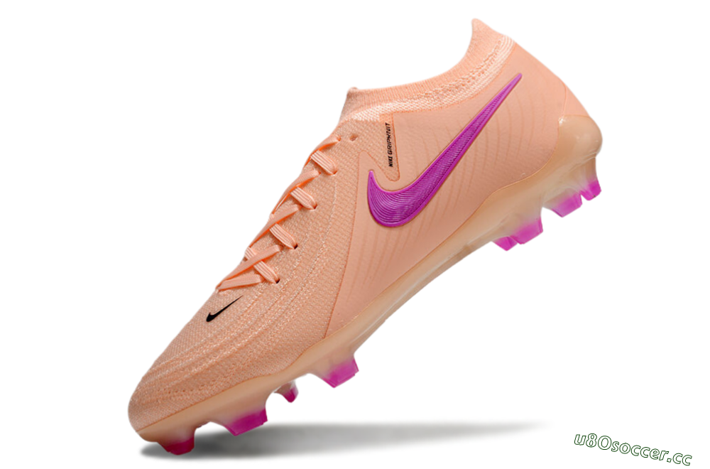 Men's Nike Phantom Luna Elite FG Firm Ground Low-Tops Football Boots - Pink/Black/Purple 5