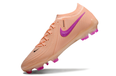 Men's Nike Phantom Luna Elite FG Firm Ground Low-Tops Football Boots - Pink/Black/Purple