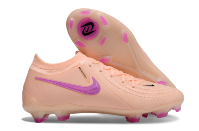 Men's Nike Phantom Luna Elite FG Firm Ground Low-Tops Football Boots - Pink/Black/Purple