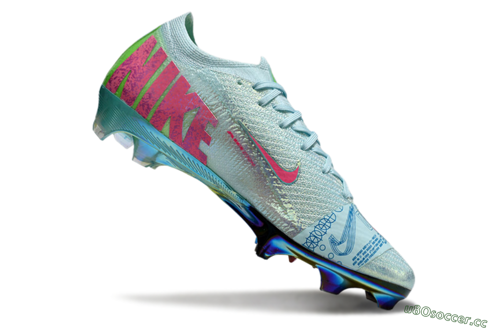 Unisex Nike Air Zoom Mercurial Vapor 16 Elite FG Firm Ground Low-Tops Football Boots - Jade/Pink/Gold 4