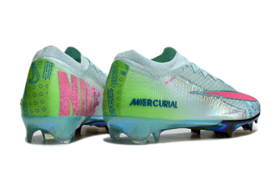 Unisex Nike Air Zoom Mercurial Vapor 16 Elite FG Firm Ground Low-Tops Football Boots - Jade/Pink/Gold