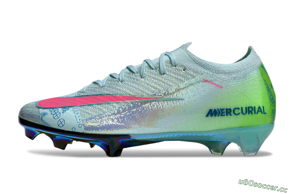 Unisex Nike Air Zoom Mercurial Vapor 16 Elite FG Firm Ground Low-Tops Football Boots - Jade/Pink/Gold 0