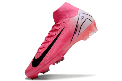 Unisex Nike Air Zoom Mercurial Superfly 10 Elite FG Firm Ground High-Tops Football Boots - Pink/Black