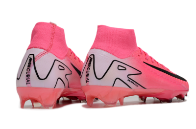 Unisex Nike Air Zoom Mercurial Superfly 10 Elite FG Firm Ground High-Tops Football Boots - Pink/Black