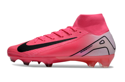 Unisex Nike Air Zoom Mercurial Superfly 10 Elite FG Firm Ground High-Tops Football Boots - Pink/Black
