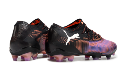 Men's Puma Future 8 Ultimate FG Firm Ground Low-Tops Football Boots - Black/Purple/Red