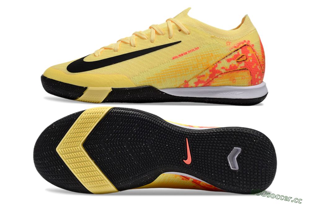 Men's Nike Air Zoom Mercurial Vapor 16 Elite IC Indoor & Futsal Low-Tops Football Shoes - Yellow/Black/Red 1