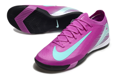 Men's Nike Air Zoom Mercurial Vapor 16 Elite IC Indoor & Futsal Low-Tops Football Shoes - Purple/Jade/White