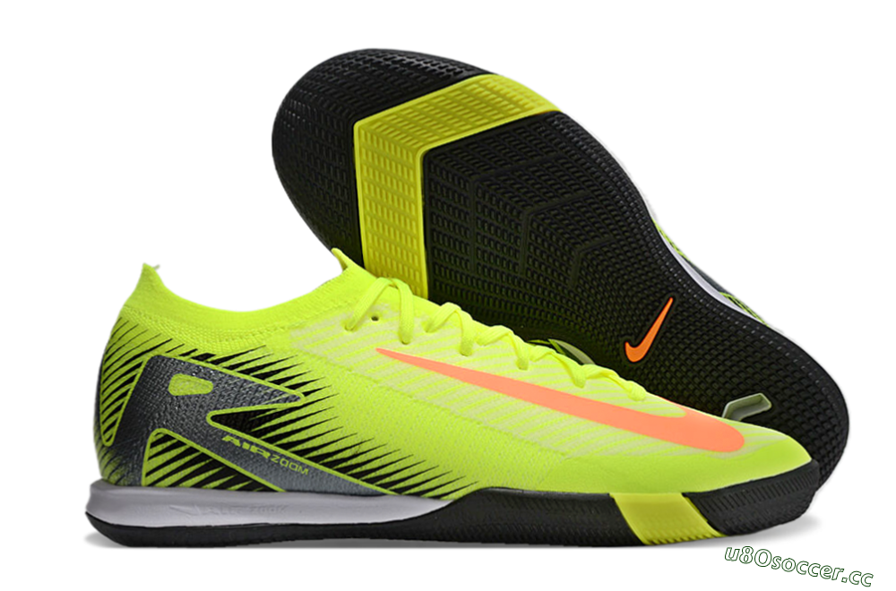 Men's Nike Air Zoom Mercurial Vapor 16 Elite IC Indoor & Futsal Low-Tops Football Shoes - Yellow/Orange/Silver 2