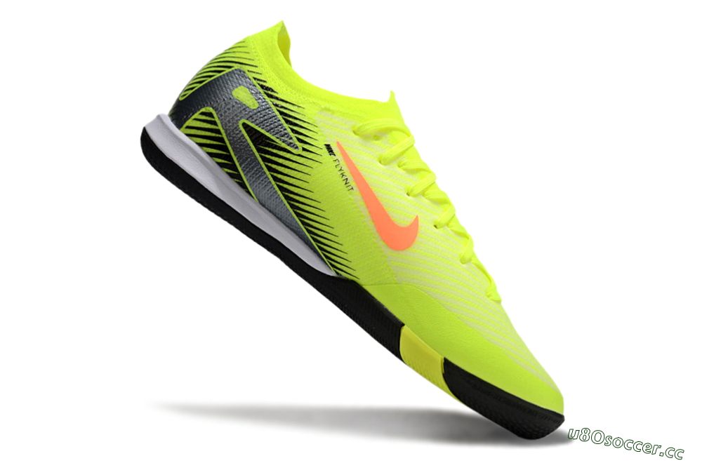 Men's Nike Air Zoom Mercurial Vapor 16 Elite IC Indoor & Futsal Low-Tops Football Shoes - Yellow/Orange/Silver 4