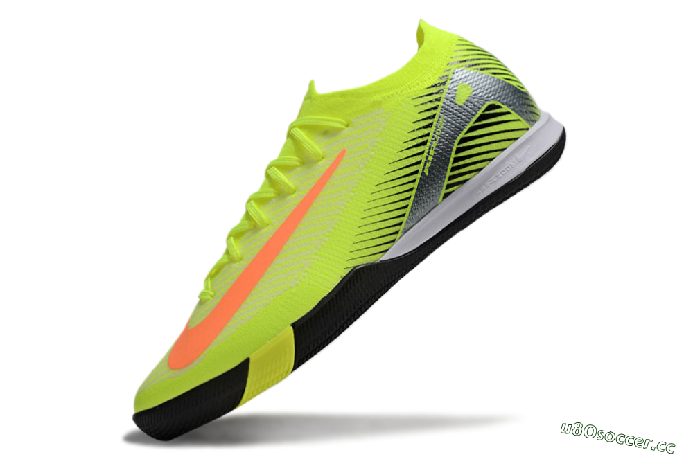 Men's Nike Air Zoom Mercurial Vapor 16 Elite IC Indoor & Futsal Low-Tops Football Shoes - Yellow/Orange/Silver 5