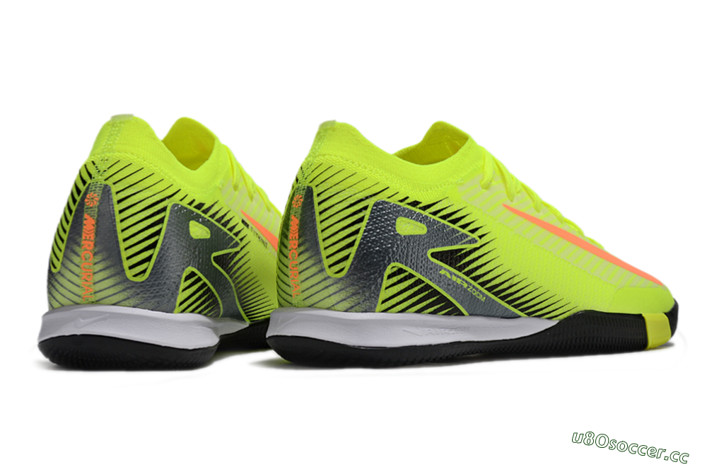 Men's Nike Air Zoom Mercurial Vapor 16 Elite IC Indoor & Futsal Low-Tops Football Shoes - Yellow/Orange/Silver 6