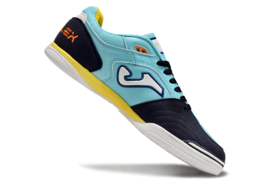 Men's Joma Top Flex IC Indoor & Futsal Low-Tops Football Shoes - Jade/Black/Yellow