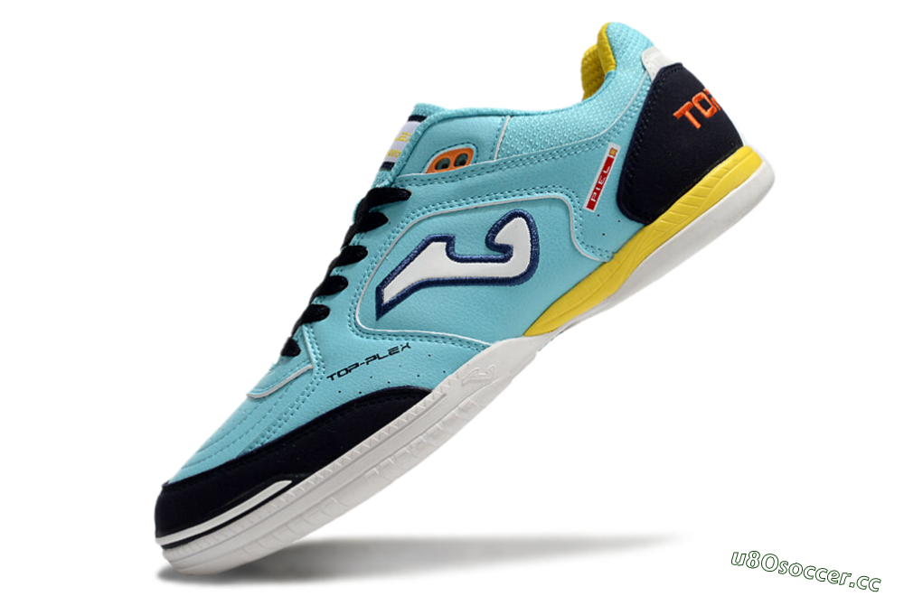Men's Joma Top Flex IC Indoor & Futsal Low-Tops Football Shoes - Jade/Black/Yellow 5