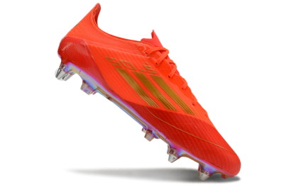 Men's Adidas F50 Elite SG Soft Ground Low-Tops Football Boots - Red/Gold