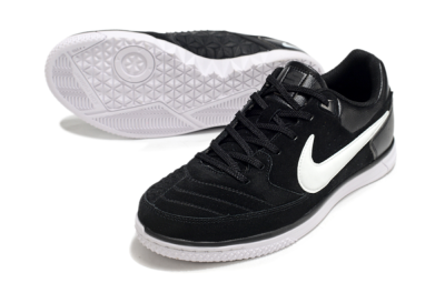 Men's Nike Street Gato IC Indoor & Futsal Low-Tops Football Shoes - Black/White