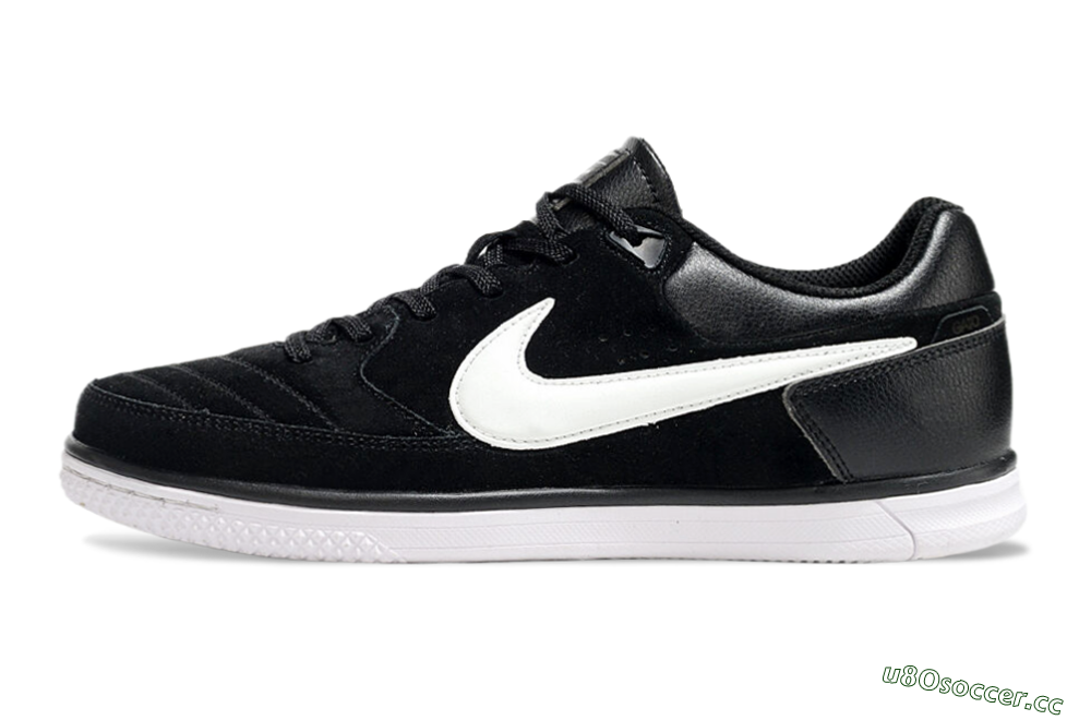 Men's Nike Street Gato IC Indoor & Futsal Low-Tops Football Shoes - Black/White 0