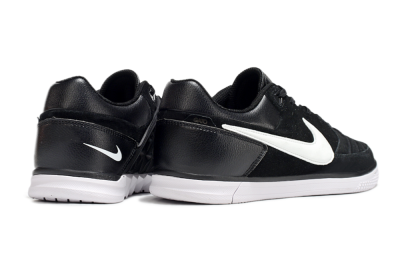 Men's Nike Street Gato IC Indoor & Futsal Low-Tops Football Shoes - Black/White