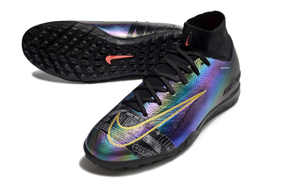 Men's Nike Air Zoom Mercurial Superfly 10 Elite TF Artificial Turf High-Tops Football Shoes - LaserYellow/Black