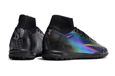 Men's Nike Air Zoom Mercurial Superfly 10 Elite TF Artificial Turf High-Tops Football Shoes - LaserYellow/Black