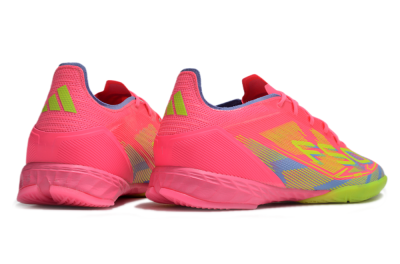 Men's Adidas F50 Pro IC Indoor & Futsal Low-Tops Football Shoes - Pink/Yellow/Blue