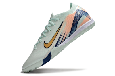 Unisex Nike Air Zoom Mercurial Vapor 16 Elite TF Artificial Turf Low-Tops Football Shoes - Jade/Gold/Blue