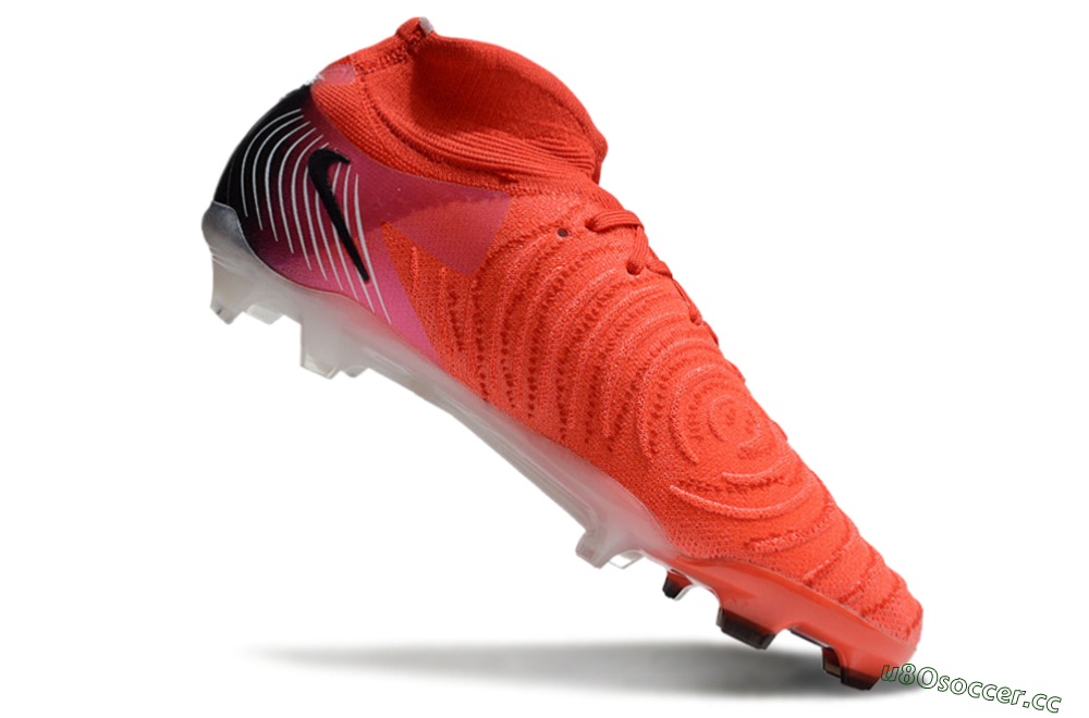 Men's Nike Phantom Luna Elite NU FG Firm Ground High-Tops Football Boots - Red/Black/White 4