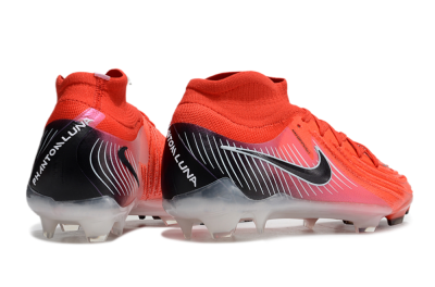 Men's Nike Phantom Luna Elite NU FG Firm Ground High-Tops Football Boots - Red/Black/White