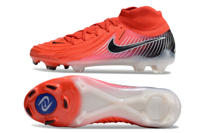 Men's Nike Phantom Luna Elite NU FG Firm Ground High-Tops Football Boots - Red/Black/White