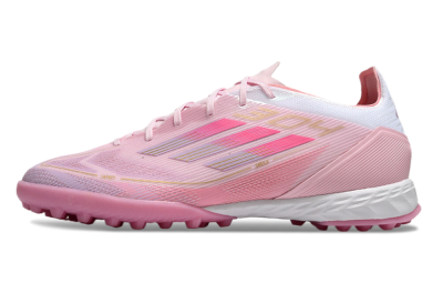 Men's Adidas F50 Pro 304 TF Artificial Turf Low-Tops Football Shoes - Pink/White/Purple