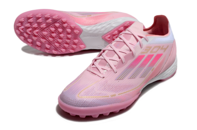 Men's Adidas F50 Pro 304 TF Artificial Turf Low-Tops Football Shoes - Pink/White/Purple