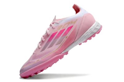 Men's Adidas F50 Pro 304 TF Artificial Turf Low-Tops Football Shoes - Pink/White/Purple