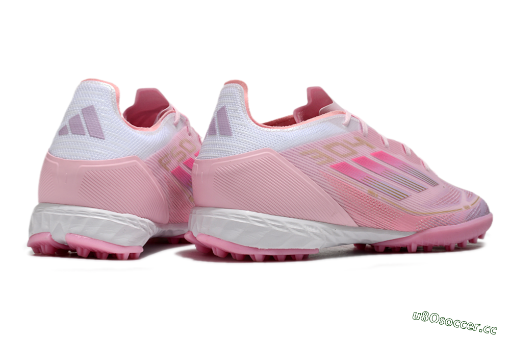 Men's Adidas F50 Pro 304 TF Artificial Turf Low-Tops Football Shoes - Pink/White/Purple 6