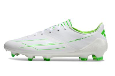 Men's Adidas F50 Adizero FG Firm Ground Low-Tops Football Boots - White/Green
