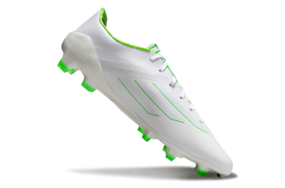 Men's Adidas F50 Adizero FG Firm Ground Low-Tops Football Boots - White/Green