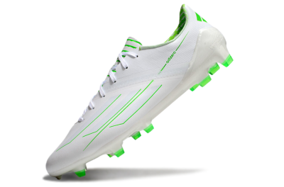 Men's Adidas F50 Adizero FG Firm Ground Low-Tops Football Boots - White/Green