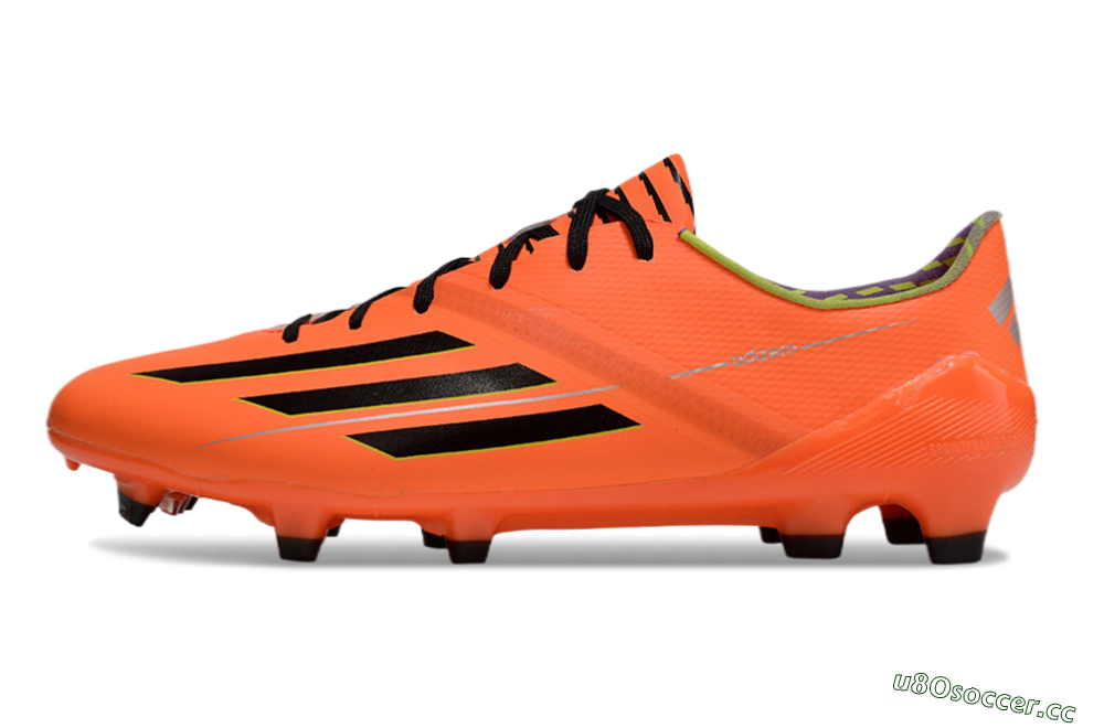 Men's Adidas F50 Adizero FG Firm Ground Low-Tops Football Boots - Red/Black/Yellow 0
