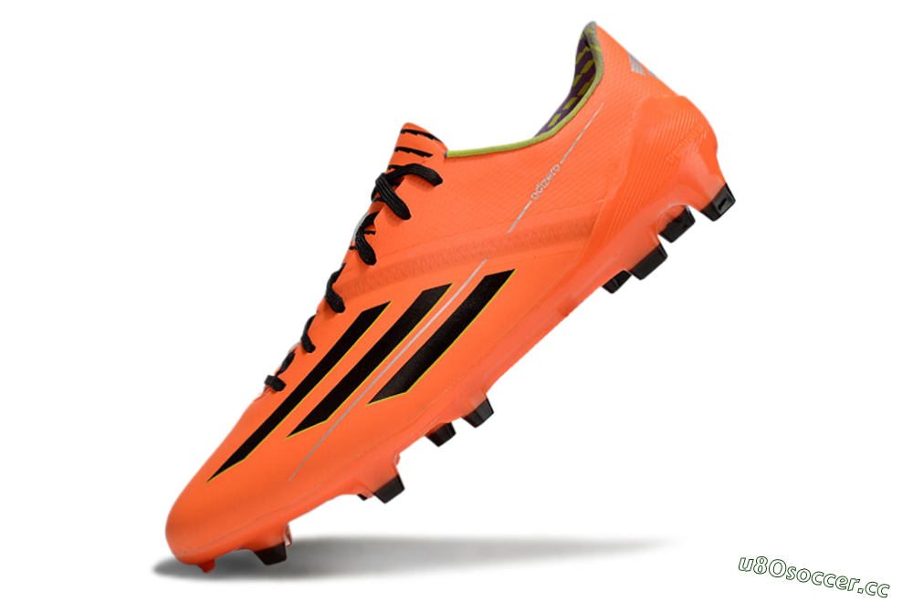 Men's Adidas F50 Adizero FG Firm Ground Low-Tops Football Boots - Red/Black/Yellow 5