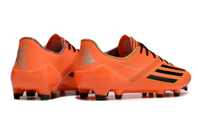 Men's Adidas F50 Adizero FG Firm Ground Low-Tops Football Boots - Red/Black/Yellow