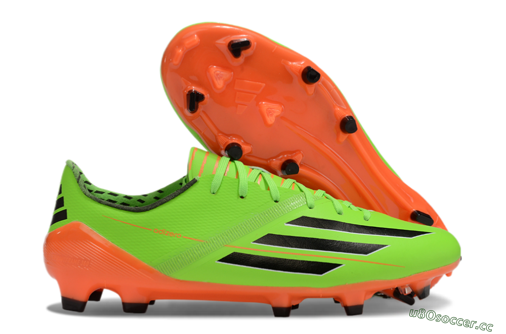 Men's Adidas F50 Adizero FG Firm Ground Low-Tops Football Boots - Yellow/Black/Red 2