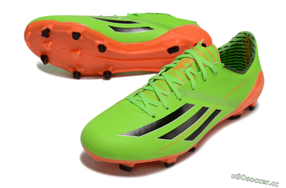 Men's Adidas F50 Adizero FG Firm Ground Low-Tops Football Boots - Yellow/Black/Red 3
